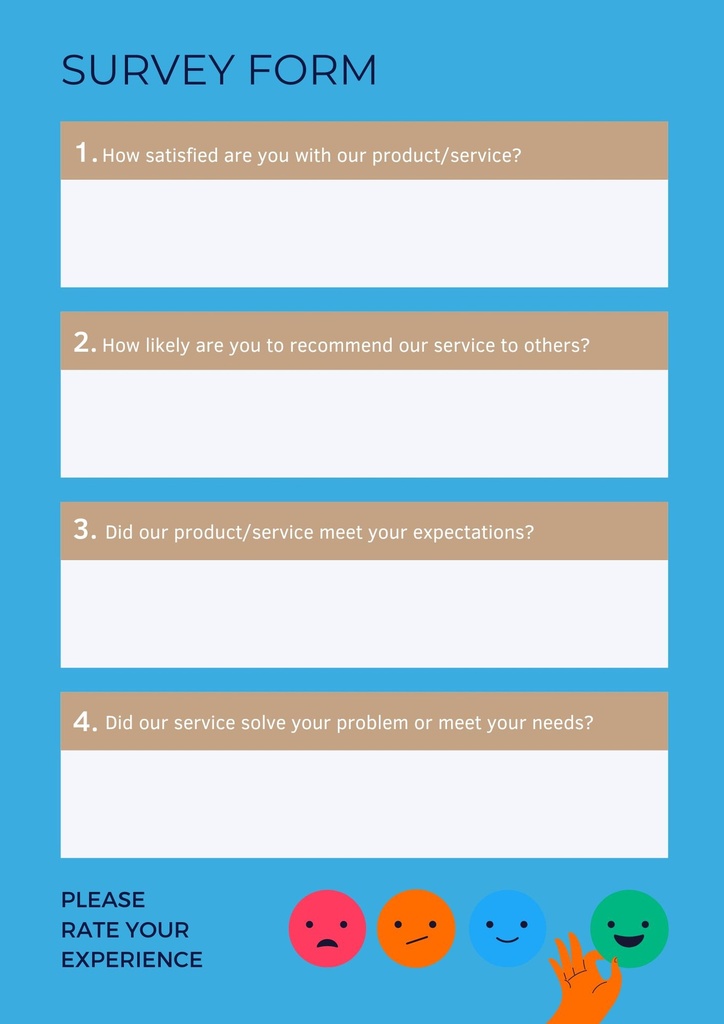 Survey Form (A4)